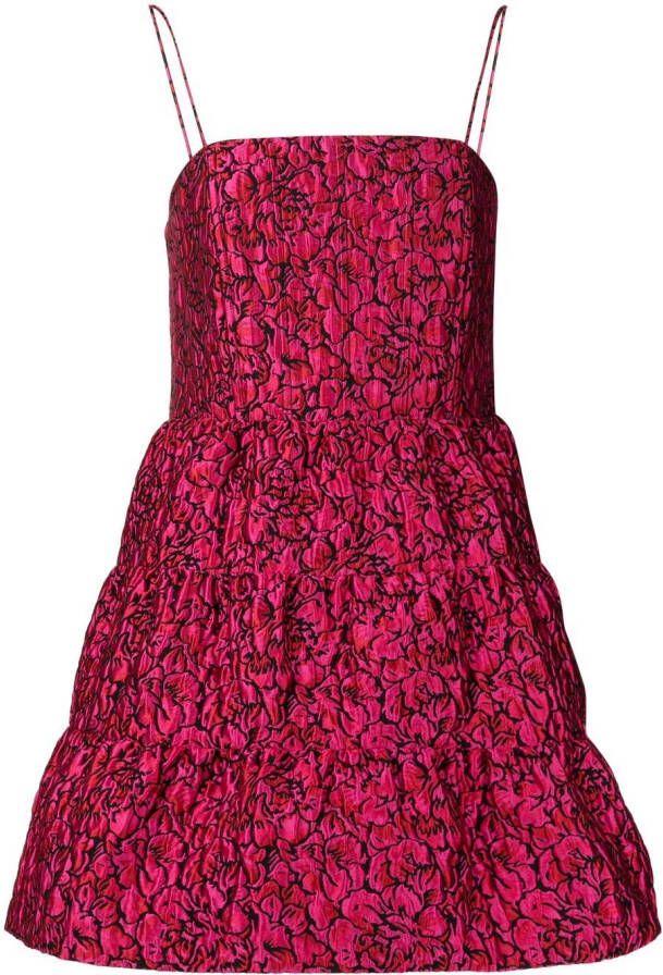 Alice + olivia Mini-jurk met bloemenprint Roze