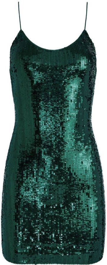 Alice + olivia Jurk met pailletten Groen