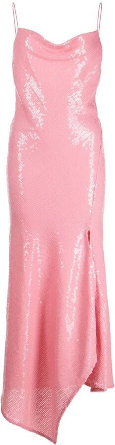 Alice + olivia Midi-jurk met pailletten Roze