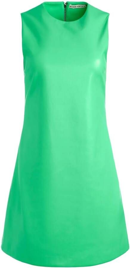 Alice + olivia Mini-jurk van imitatieleer Groen