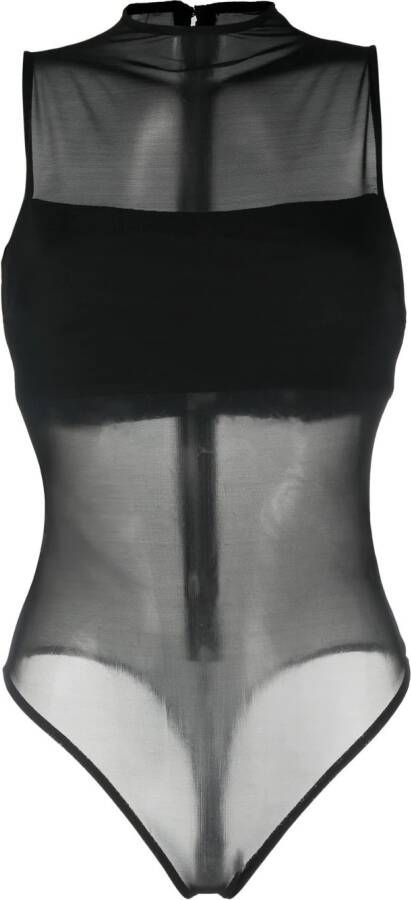 alice + olivia Mouwloze body Zwart