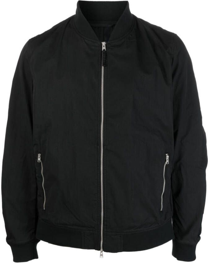 AllSaints Shirtjack van stretch katoen Zwart
