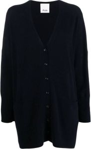 Allude Button-up vest Blauw