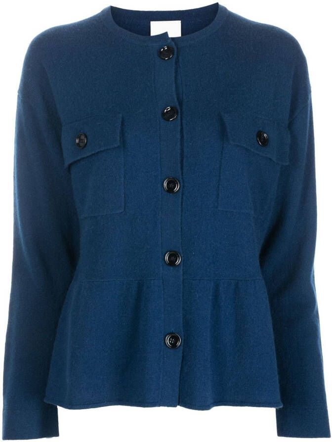 Allude Fijngebreid vest Blauw