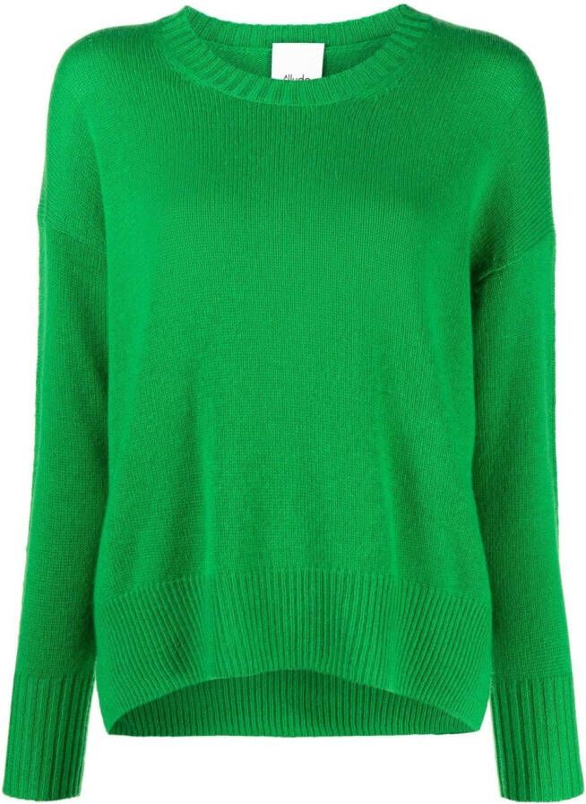 Allude Fijngebreide trui Groen