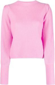 Allude puff-sleeved cashmere jumper Roze