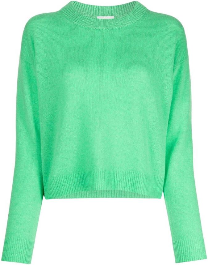 Allude Pullover met ronde hals Groen