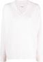 Allude Trui met V-hals Beige - Thumbnail 1