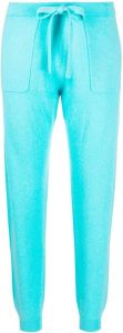 Allude virgin wool-cashmere knitted trousers Blauw