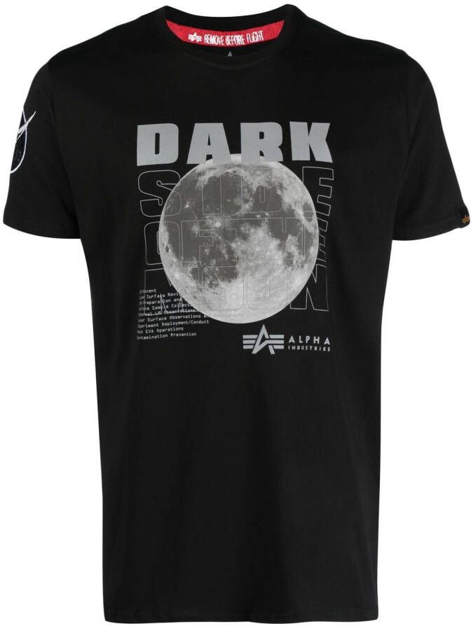 Alpha Industries T-shirt met print Zwart
