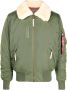 Alpha Industries Jack met lammy kraag Groen - Thumbnail 1