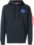 Alpha Industries NASA hoodie Blauw - Thumbnail 1