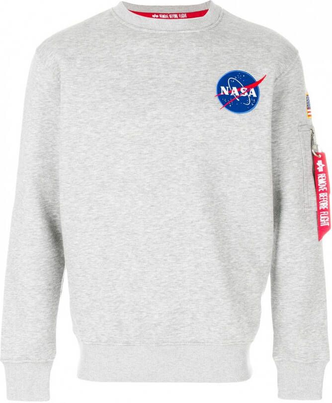 Alpha Industries NASA sweatshirt Grijs