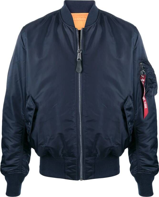Alpha Industries Omkeerbaar bomberjack Blauw