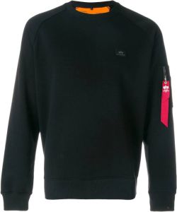 Alpha Industries Sweater met logolabel Zwart