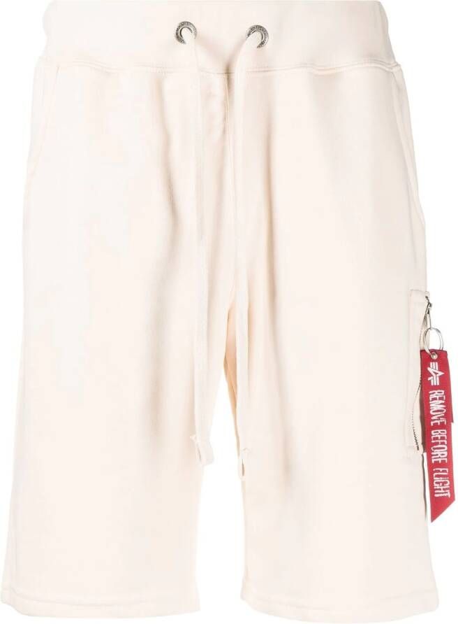 Alpha Industries Shorts met trekkoord Beige