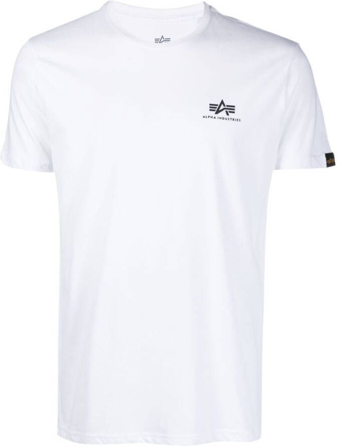 Alpha Industries T-shirt met logoprint Wit