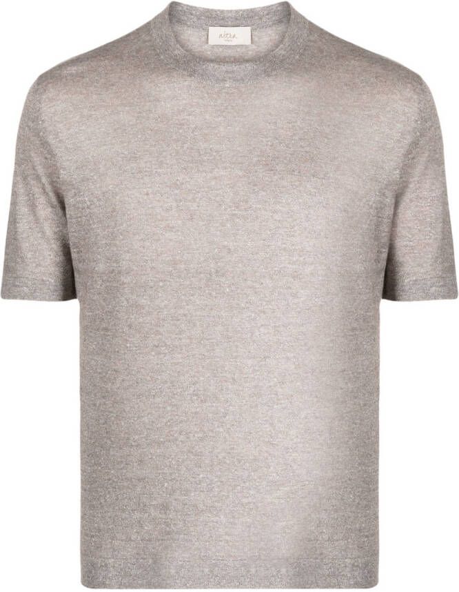Altea T-shirt met textuur Bruin