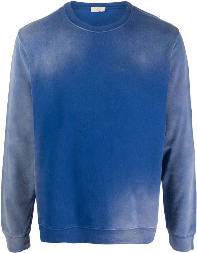 Altea Sweater met stonewashed-effect Blauw