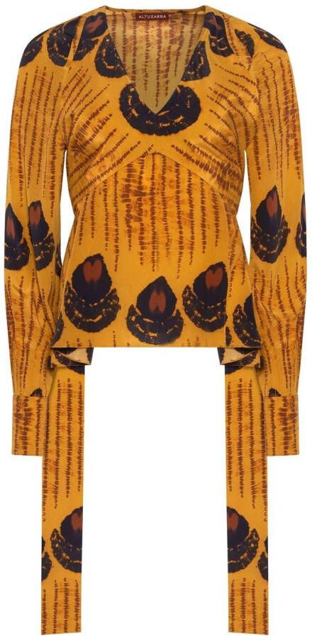 Altuzarra Blouse met lange mouwen Oranje