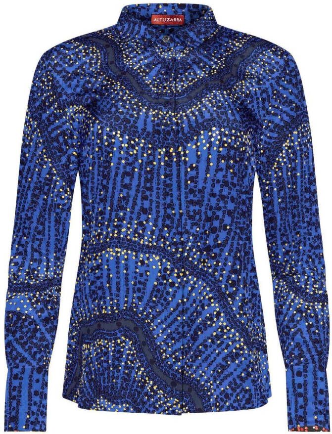 Altuzarra Blouse met print Blauw