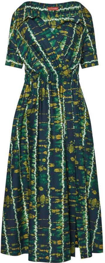 Altuzarra Midi-jurk met abstracte print Groen