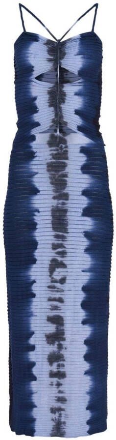 Altuzarra Maxi-jurk met tie-dye print Blauw