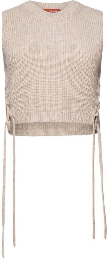 Altuzarra Mouwloze top Bruin