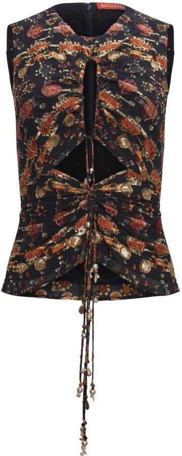 Altuzarra Mouwloze top Zwart