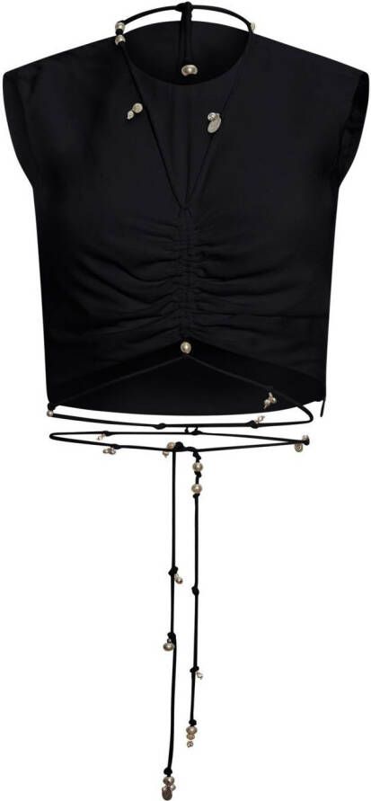 Altuzarra Mouwloze top Zwart