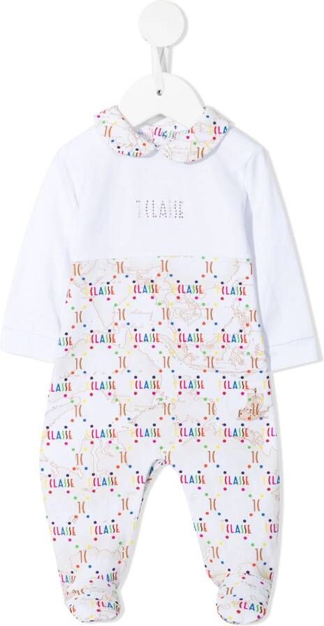 Alviero Martini Kids Pyjama met logoprint Wit