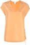 Alysi Blouse met V-hals Oranje - Thumbnail 1