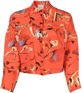 Alysi Cropped blouse Oranje