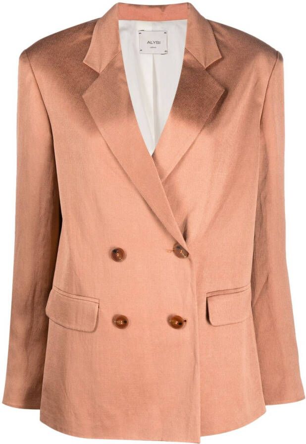 Alysi Blazer met dubbele rij knopen Oranje