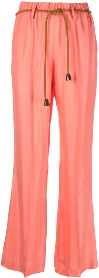 Alysi Geplooide shorts Roze