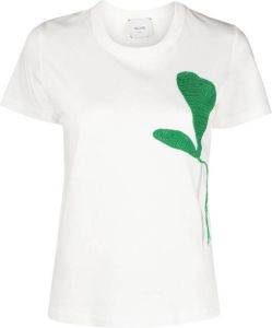 Alysi T-shirt met print Wit