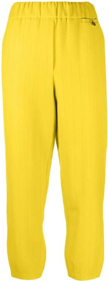 Alysi High waist broek Geel