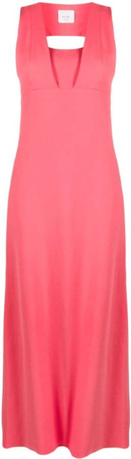 Alysi Maxi-jurk met uitgesneden detail Roze