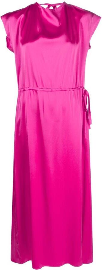 Alysi Maxi-jurk met V-rug Roze