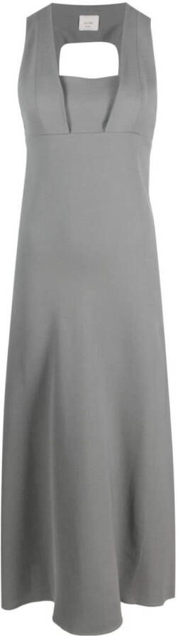 Alysi Mouwloze midi-jurk Grijs