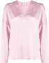 Alysi Zijden blouse Roze - Thumbnail 1