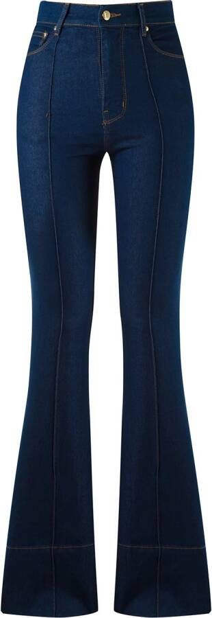 Amapô high waisted cropped jeans Blauw