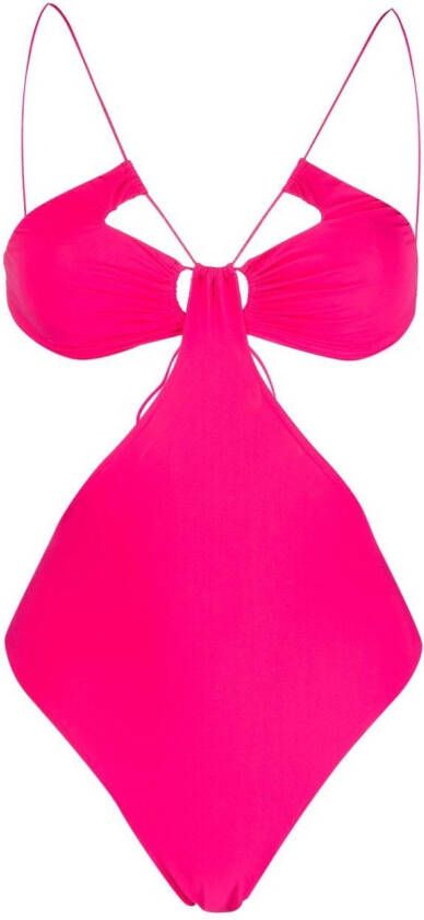 Amazuìn Badpak met uitgesneden details Roze