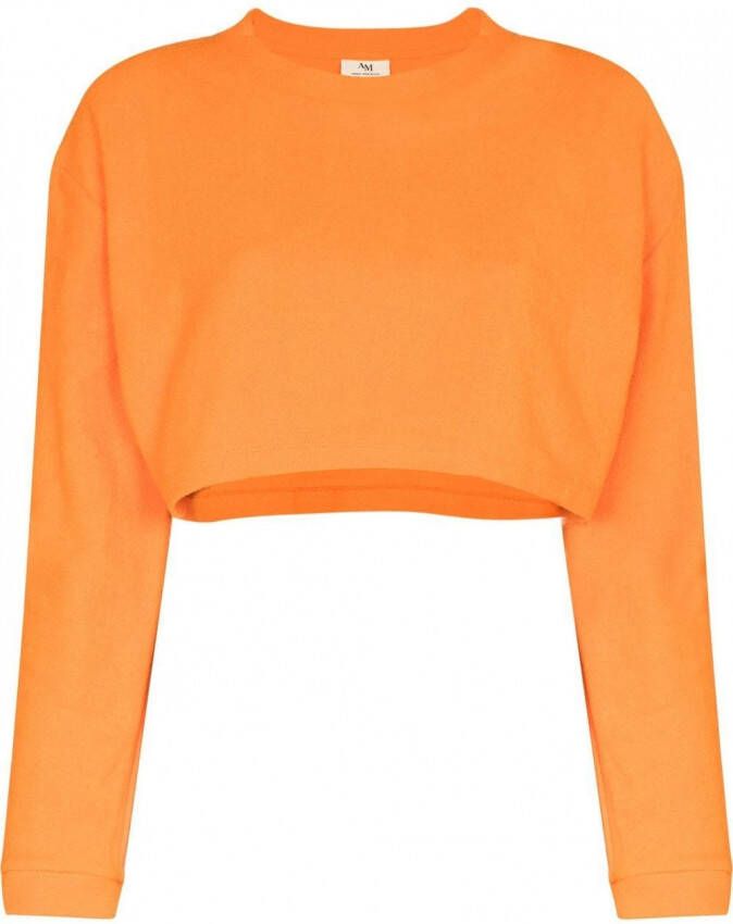 Ambra Maddalena Cropped sweater Oranje