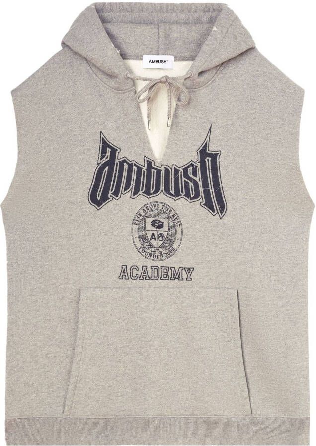 AMBUSH Academy mouwloze hoodie Grijs