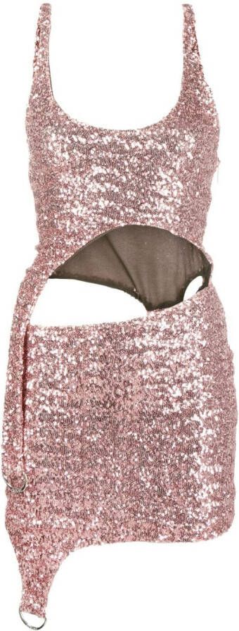 AMBUSH Asymmetrische mini-jurk Roze