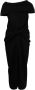 AMBUSH Asymmetrische midi-jurk Zwart - Thumbnail 1