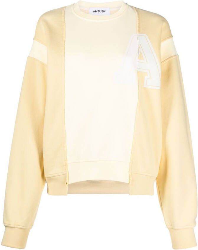 AMBUSH Blouse met vlakken Geel