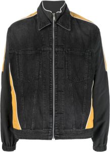 AMBUSH contrast-panel denim shirt jacket Zwart