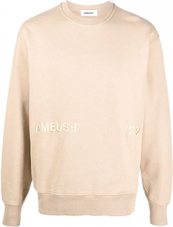 AMBUSH Sweater met geborduurd logo Beige